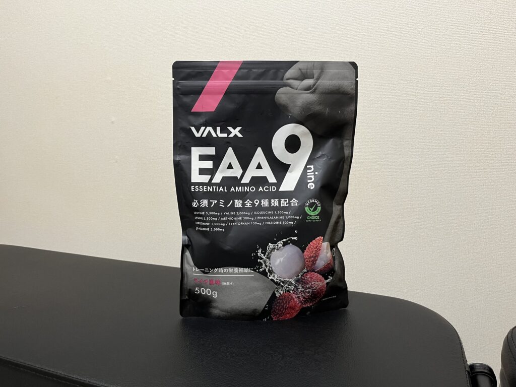 VALX EAA9 ライチ風味500gのパッケージ