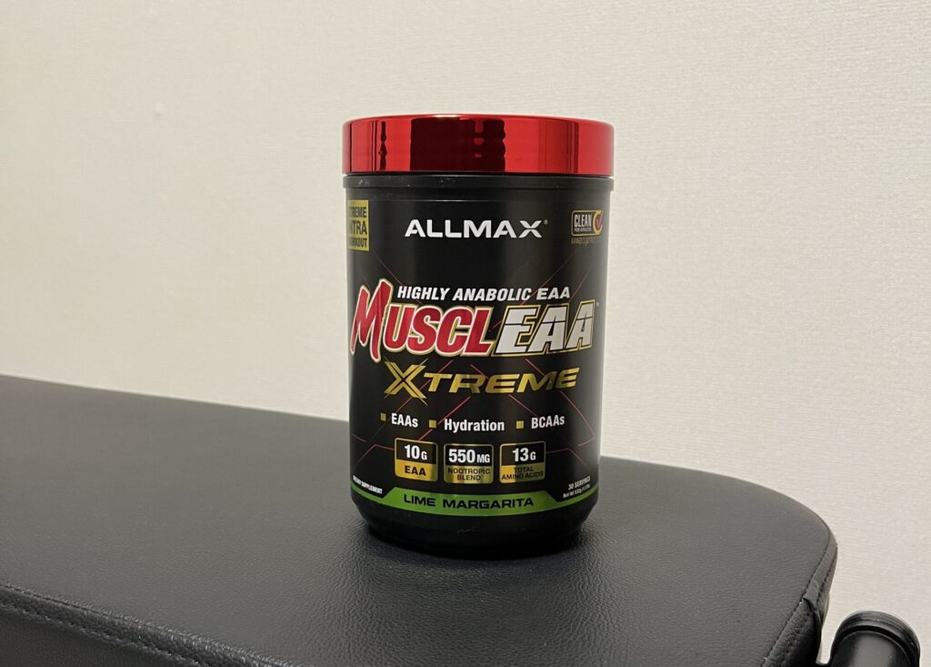 ALLMAX MUSCLEAA Xtreme ライムマルガリータ味の旧パッケージ