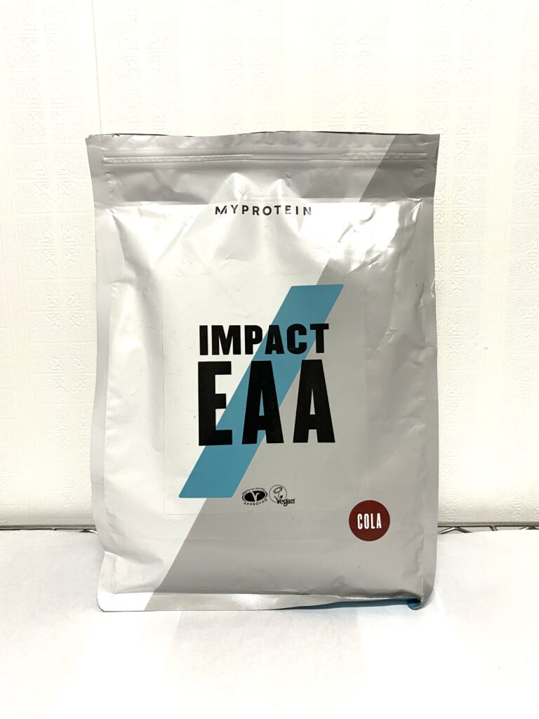 マイプロテイン Impact EAA コーラ味のパッケージ